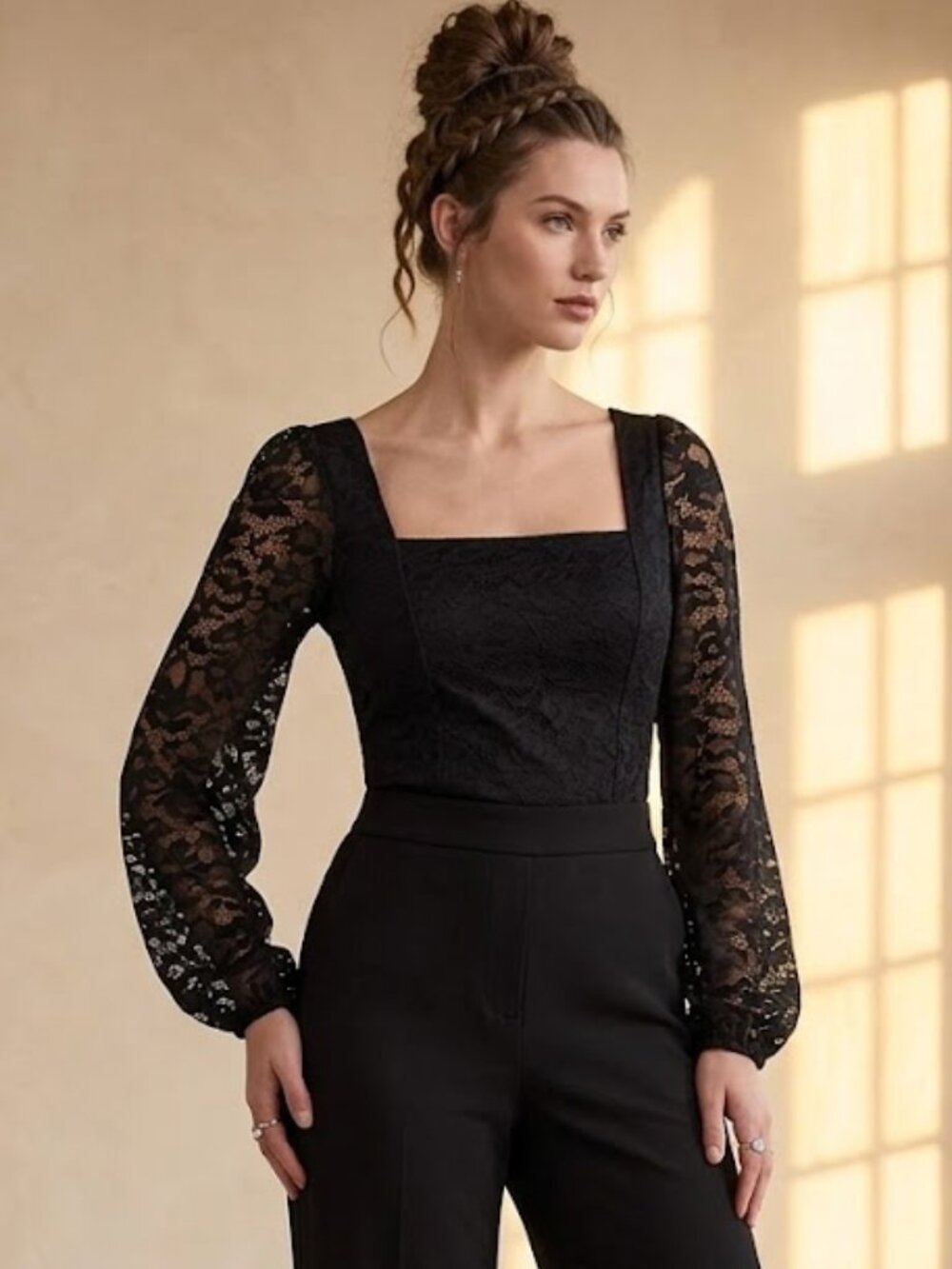 Torrid Fairycore Feminine Witchy Lace Floral Long Sleeve Top Size Large 12 NWT